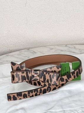 Kate Spade Y2K high waisted bow belt in genuine leather, date night party,gift,